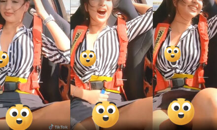 Mujer enseña de más al subirse a un columpio y se vuelve tendencia (Video)