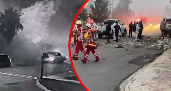 Cámara de seguridad captó el momento de una fuerte explosión de gas en una casa (Video)