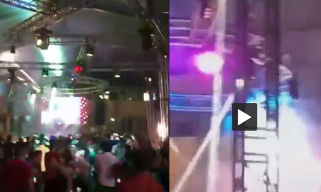 Momento exacto de que criminales activaron balacera en baile social en el progreso (Video)