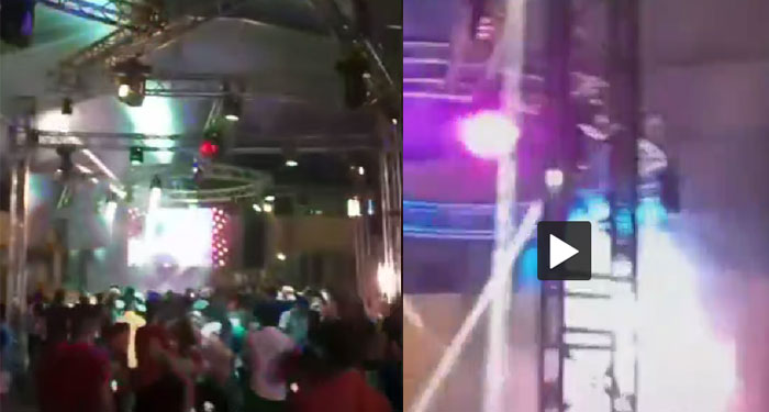Momento exacto de que criminales activaron balacera en baile social en el progreso (Video)