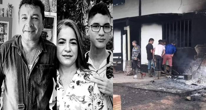 Momento en que pobladores capturan y linchan a los asesinos de una familia (Video)