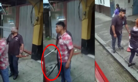 Piloto y ayudante de bus extraurbano se van a los machetazos por pelear el pasaje (Video)
