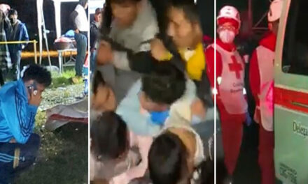 Momento exacto de la avalancha humana que deja 9 personas muertas en Xelafer (Video)