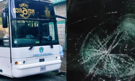 Bus de Comunicaciones es atacado a balazos en su ingreso al Estadio Mario Camposeco (Video)