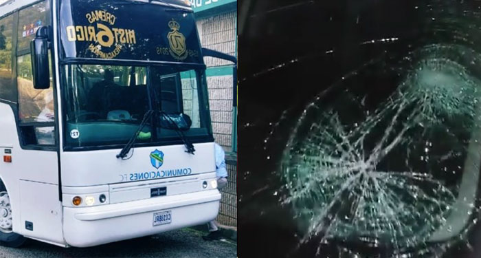 Bus de Comunicaciones es atacado a balazos en su ingreso al Estadio Mario Camposeco (Video)