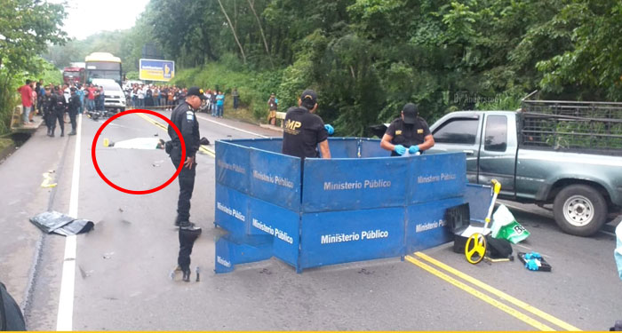 Pareja muere al ser arrollados por un pickup en Mazatenango (Video)