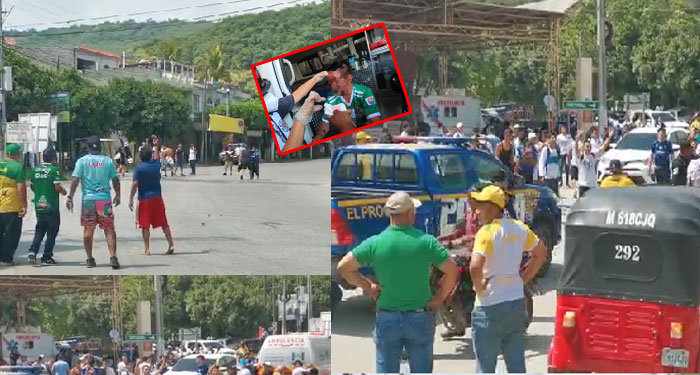 Momento en que aficionados de Comunicaciones y Guastatoya se van a los golpes (Vídeo)