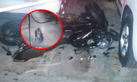 Momento en que peatón mata a balazos a motoladrones tras intento de asalto (Video)
