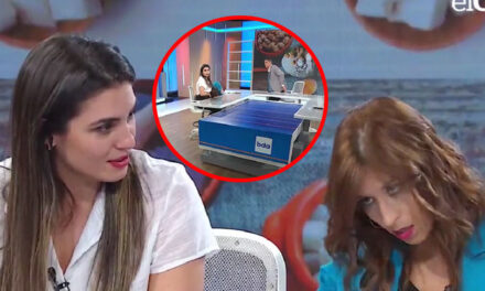 Momento en que Nutricionista se desploma durante un programa en vivo (Video)