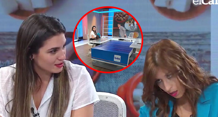 Momento en que Nutricionista se desploma durante un programa en vivo (Video)
