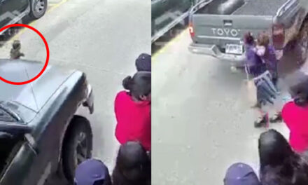 Momento en que vehículo le pasa las llantas encima a un niño de 2 años (Video)