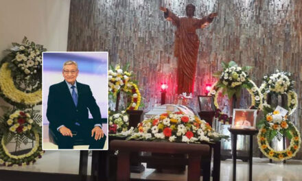 En este lugar velan los restos del periodista y presentador Francisco Olmedo
