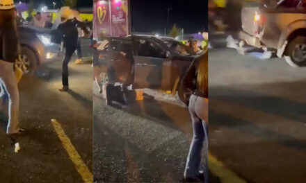 camioneta le pasa las llantas encima a mujer tras una pelea por un hombre (Video)