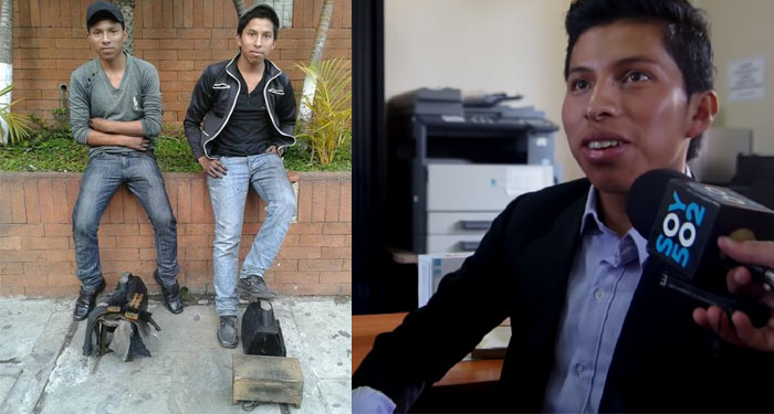 Se gradúan de la Universidad los hermanos Cúmez, quienes lustraba zapatos para pagar sus estudios