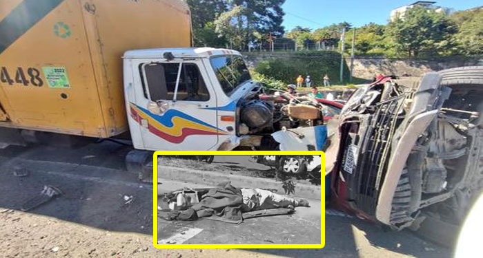 Camión de la basura se queda sin frenos y destruye varios vehículos (Video)