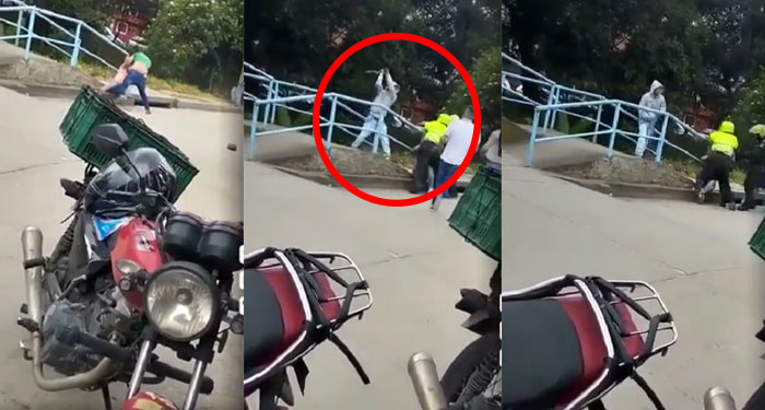 Momento en que joven fue asesinado de “UN PALAZO” frente a policías (Video)