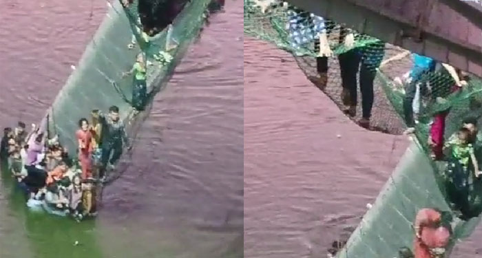 ¡URGENTE! Derrumbe de puente en la India deja decenas fallecidos