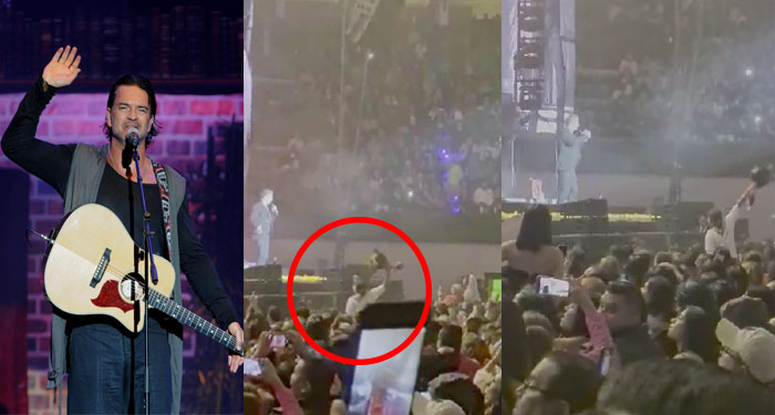 Momento en que mujer le pide matrimonio a Ricardo Arjona en pleno concierto (Video)