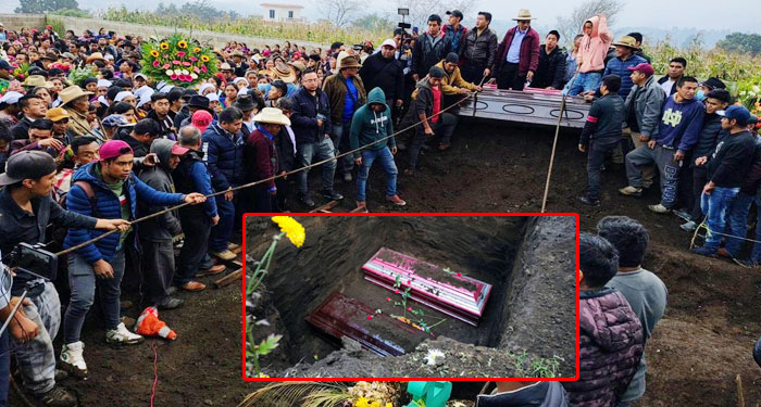 Con lágrimas y rosas familiares le dan el último adiós a Olga y Hellen (Video)