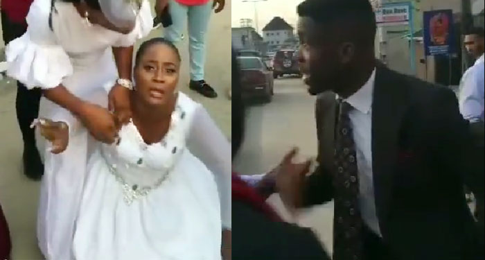 Hombre deja a su prometida en el altar al descubrir que tiene 4 hijos con el amante (Video)