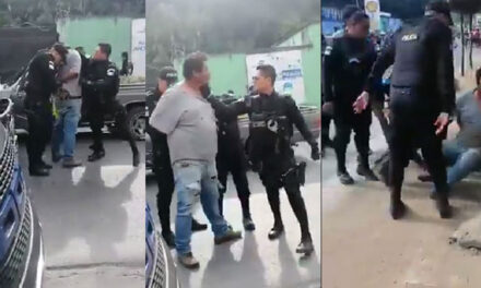Agentes de la PNC le dan tremenda golpiza a un hombre por manejar en estado de ebriedad (Video)