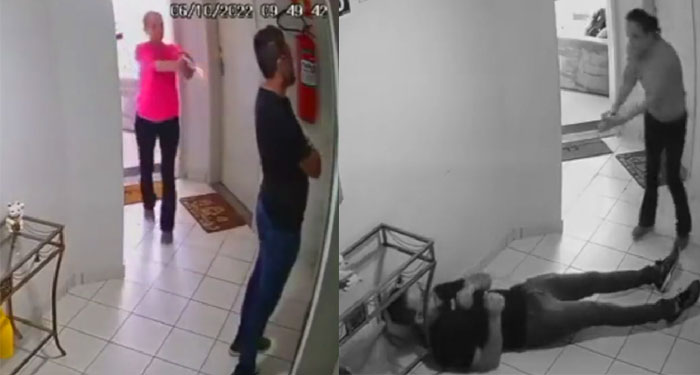 Mujer descubre a su pareja con la amante y le dispara por la espalda en varias ocasiones (Video)