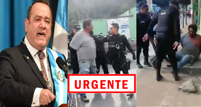 Giammattei se pronuncia tras la agresión de Policías a piloto en estado de ebriedad
