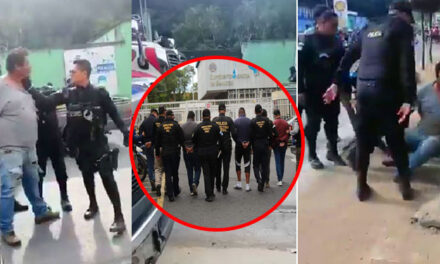 Agentes de la PNC que golpearon a vendedor de piña son enviados a prisión (Video)
