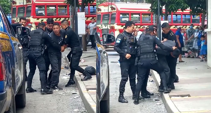 Pandillero se niega entregar celular robado y Policías le dan tremenda golpiza (Video)