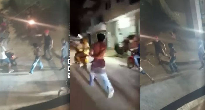 Ladrones son amarrados a una moto para ser arrastrados por pobladores (Video)