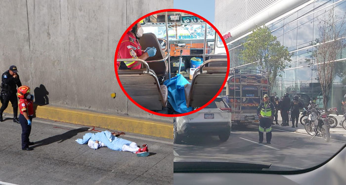 Pasajero de bus “XIMENA” desenfunda su arma y mata a dos supuestos asaltantes en zona 10