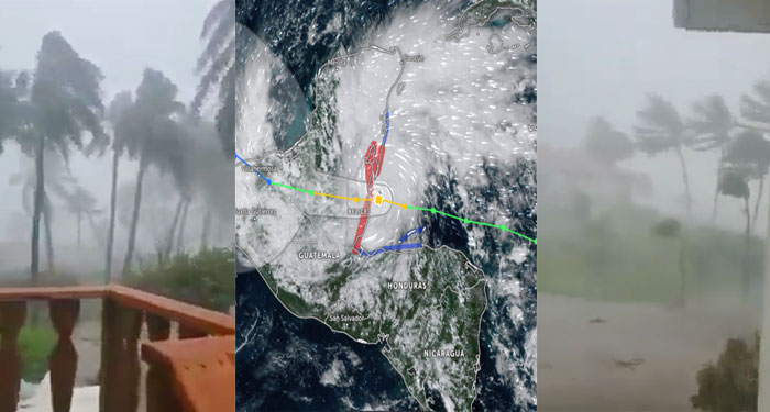 Huracán “LISA” Ingresa a Belice, con vientos de 130 kilómetros por hora (Video)
