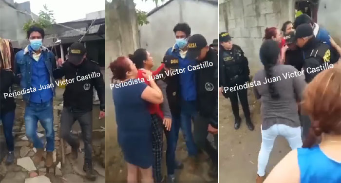 Madre y abuela lloran cuando hombre es capturado por violar a varias menores (Video)