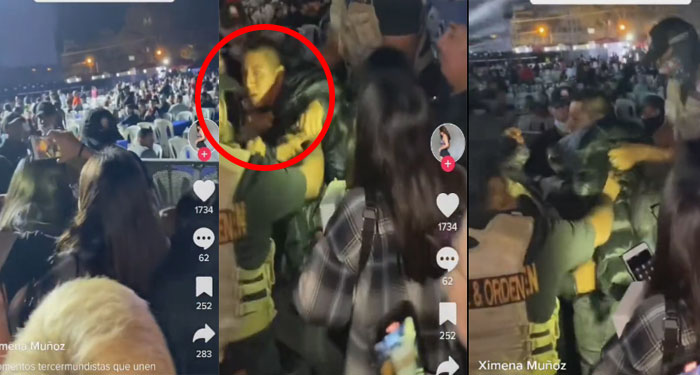 Momento en que vapulean a ladrones de celulares en concierto de Daddy Yankee (Video)