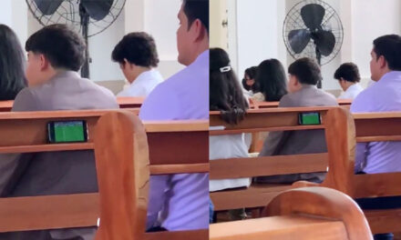 VIDEO: Feligrés es captado viendo el mundial en plena misa y se vuelve viral