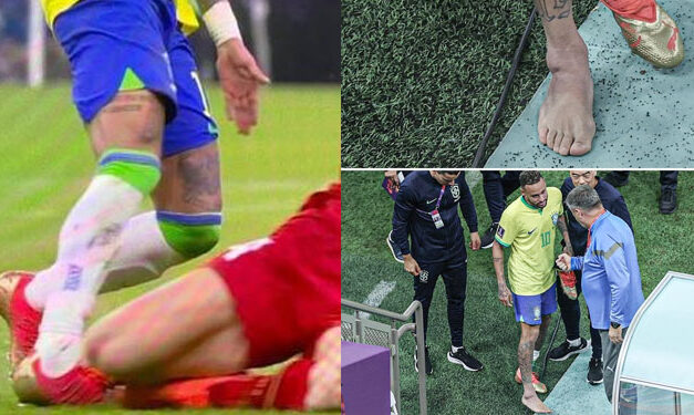 Médico brasileño confirma que Neymar tiene un esguince y podría perderse el próximo partido