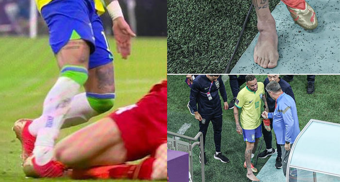 Médico brasileño confirma que Neymar tiene un esguince y podría perderse el próximo partido