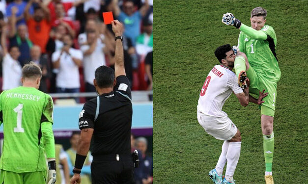 Periodistas y aficionados critican a Mario por utilizar el VAR para mostrar la tarjeta roja al portero de Gales