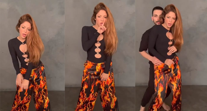 Shakira hace explotar las redes con sensual baile junto a un hombre (Video)