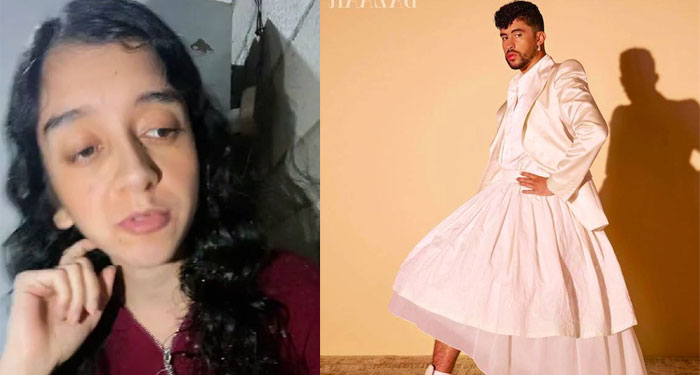 Tiktoker guatemalteca trata de basura la música de Bad Bunny y explotan las redes (Video)