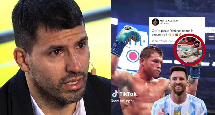 La fuerte respuesta del Kun Agüero tras las amenazas del Canelo Álvarez hacia Lionel Messi