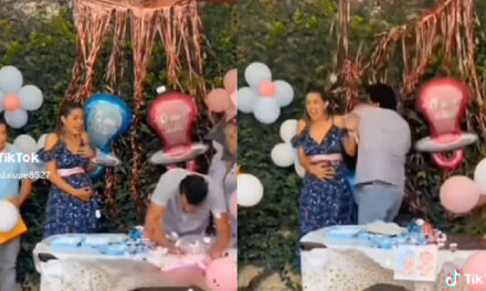 Hombre pierde el control en el Baby Shower al enterarse que el hijo no era de él (Video)