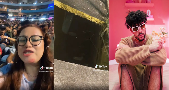 Mujer cae a tragante y casi pierde la vida por ir a conocer a Bad Bunny (Video)