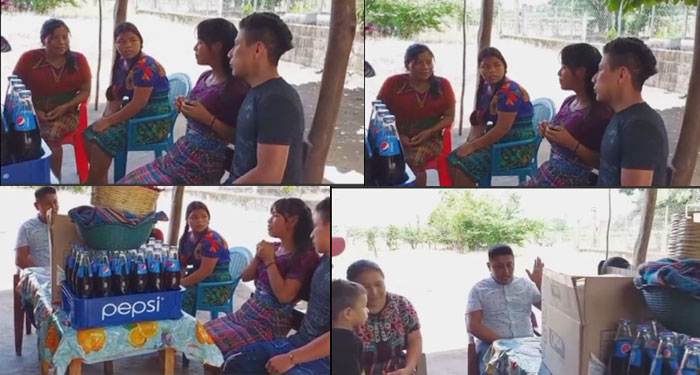Una mujer entra a pedir la mano de su novio porque ya le urge casarse (Video)