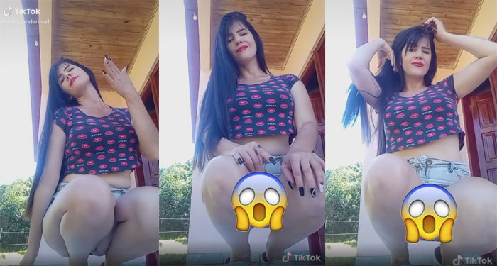 VIDEO: Momento en que mujer hace un baile para sus seguidores y enseña de más