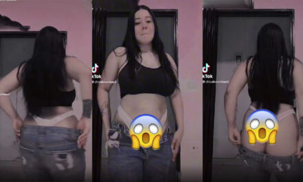 Momento en que Tiktoker se quita la ropa en plena transmisión en vivo (Video)