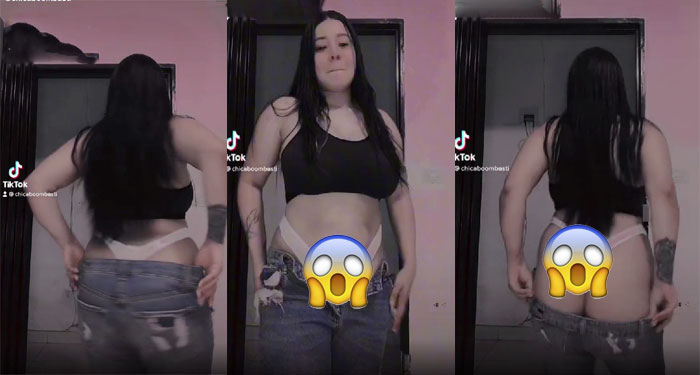 Momento en que Tiktoker se quita la ropa en plena transmisión en vivo (Video)
