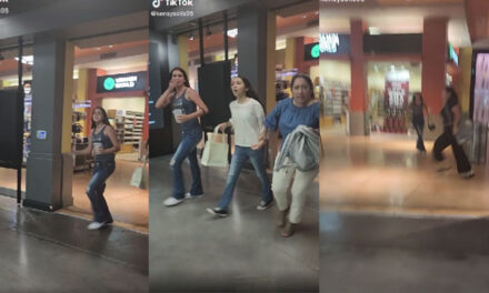 Momento en que personas salen corriendo de centro comercial de Villa Nueva tras retumbos (Video)