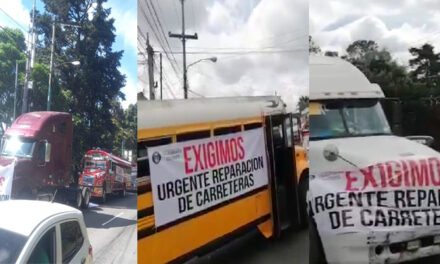 ¡URGENTE! Paso bloqueado en Energía y Minas zona 11 capitalina (Video)