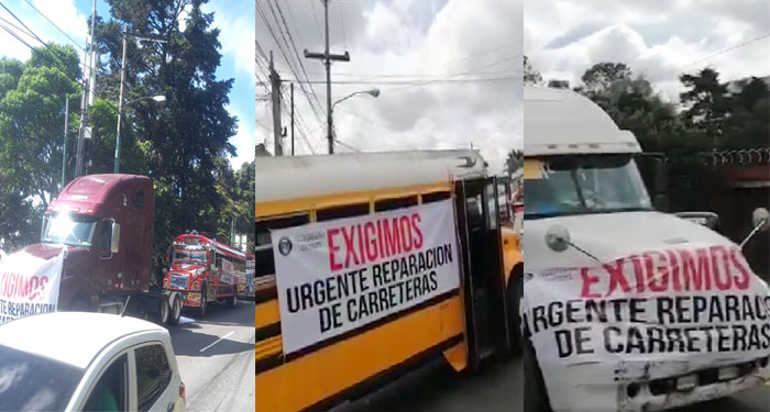 ¡URGENTE! Paso bloqueado en Energía y Minas zona 11 capitalina (Video)